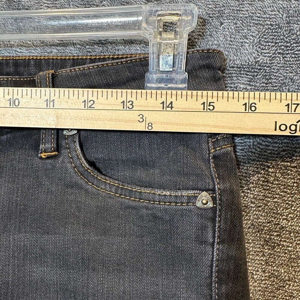 Kut from the Kloth Womens Jeans Size 2 Black Denim Catherine Boyfriend Stretch - Picture 6 of 10